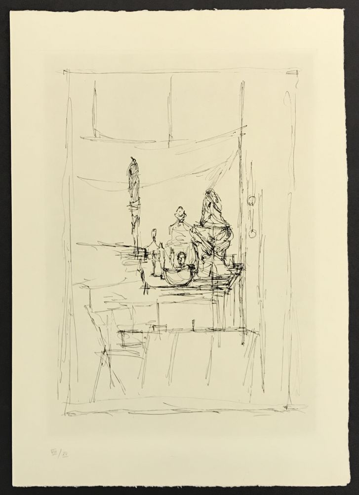 Etching Giacometti - Studio from La Magie Quotidienne