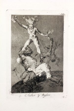 Etching And Aquatint Goya - Subir y bajar