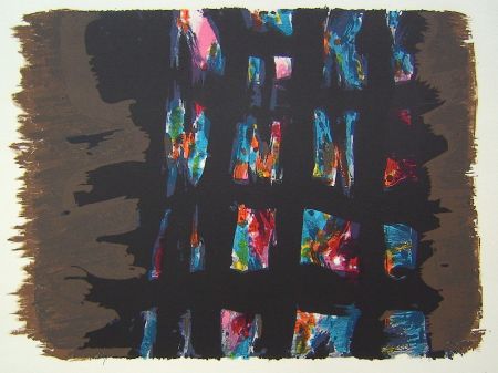 Lithograph Manessier - Suite de Paques,III, L'Emprisonnement 