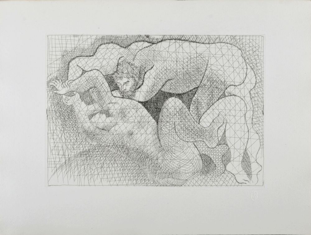 Engraving Picasso - Suite Vollard : Le Viol, 1931