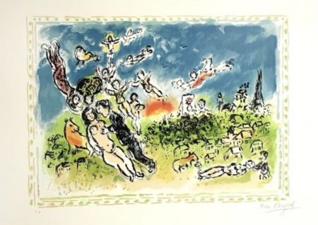 Lithograph Chagall - Summer's Dream