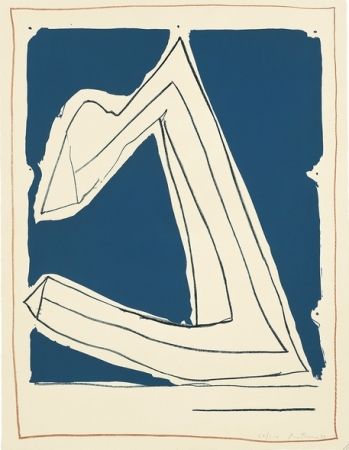 Lithograph Motherwell - Summertime in Italy (with Lines)