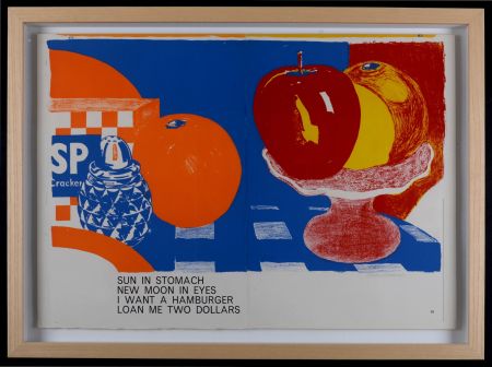 Lithograph Wesselmann - Sun In Stomach New Moon In Eyes, 1964 – Hand-signed & framed