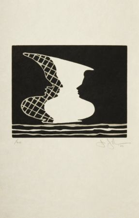 Linocut Johns - Sun on Six