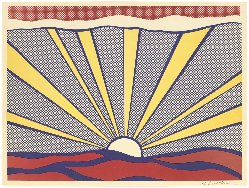 Lithograph Lichtenstein - Sunrise