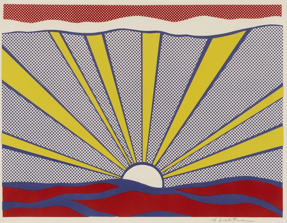 Lithograph Lichtenstein - Sunrise