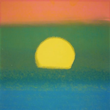 Screenprint Warhol - Sunset (Unique) (Blue/Green/Orange/Yellow)