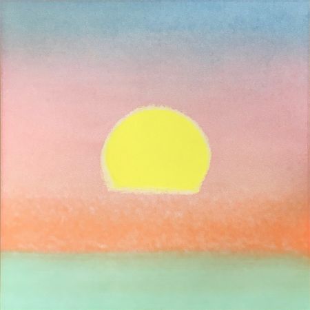 Screenprint Warhol - Sunset [Unique] (Purple/Orange/Aqua/Yellow)