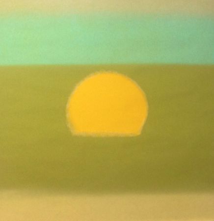 Screenprint Warhol - Sunset (Yellow/Green) (FS II.85)