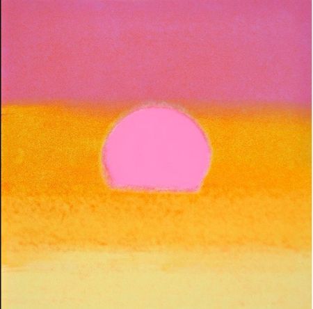 Screenprint Warhol - Sunset (Unique) (Pink/Yellow)