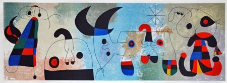 Lithograph Miró - Sur quatre murs (sobre cuatro paredes)