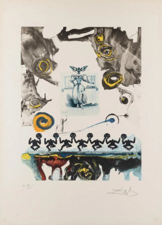 Etching Dali - Surrealist Gastronomy 