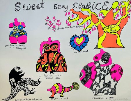 Screenprint De Saint Phalle - Sweet Sexy Clarice 