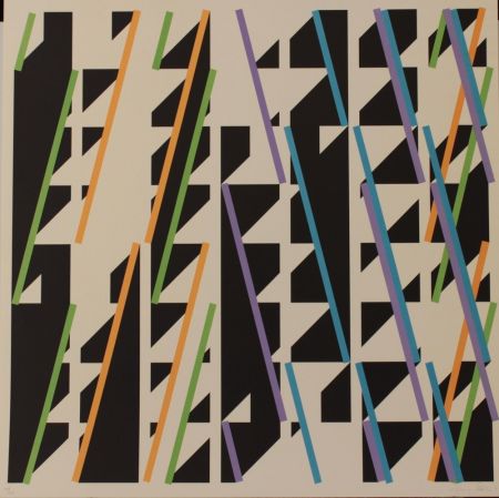 Lithograph Steele - SYNTAGM I - EXACTA FROM CONSTRUCTIVISM TO SYSTEMATIC ART 1918-1985