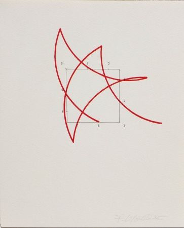 Lithograph Morellet - SYSTEMES, HASARD ET TELEPHONE