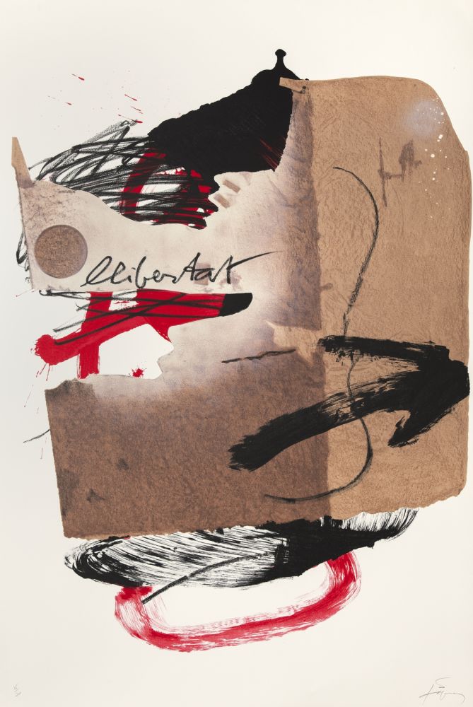 Lithograph Tàpies - Séoul