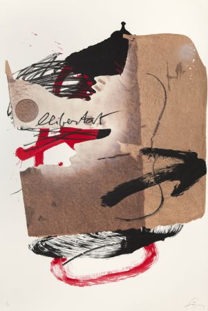 Lithograph Tàpies - Séoul