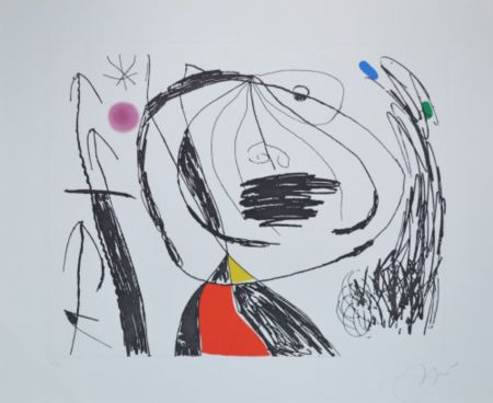 Etching And Aquatint Miró - Série Mallorca 5 - D615