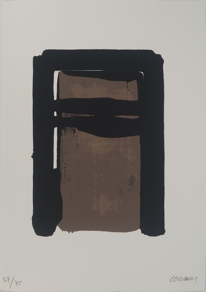 Screenprint Soulages - Sérigraphie n°10