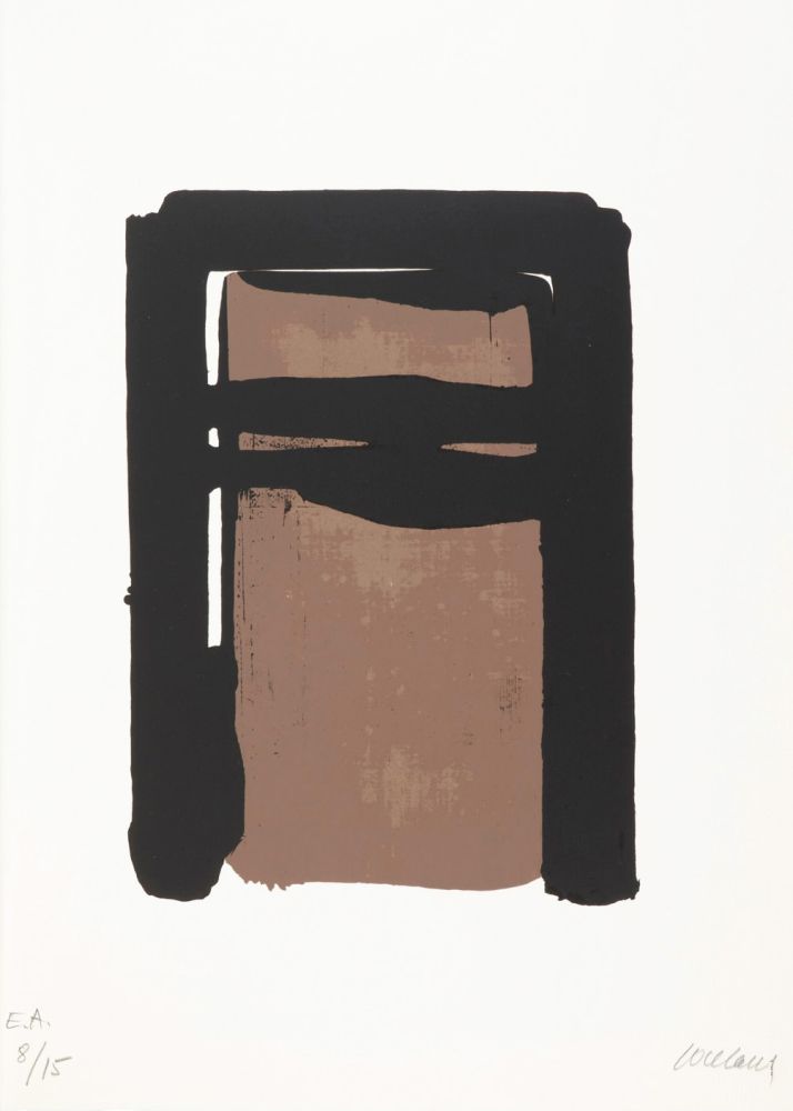 Screenprint Soulages - Sérigraphie n°10 
