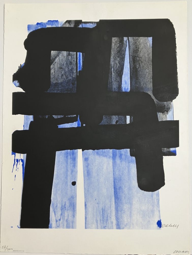 Screenprint Soulages - Sérigraphie n°2, 1973