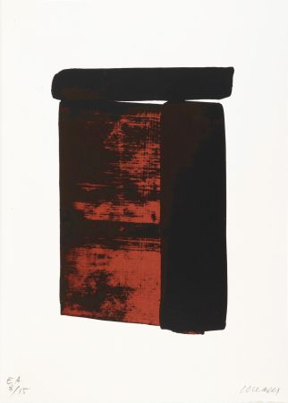 Screenprint Soulages - Sérigraphie n° 12 