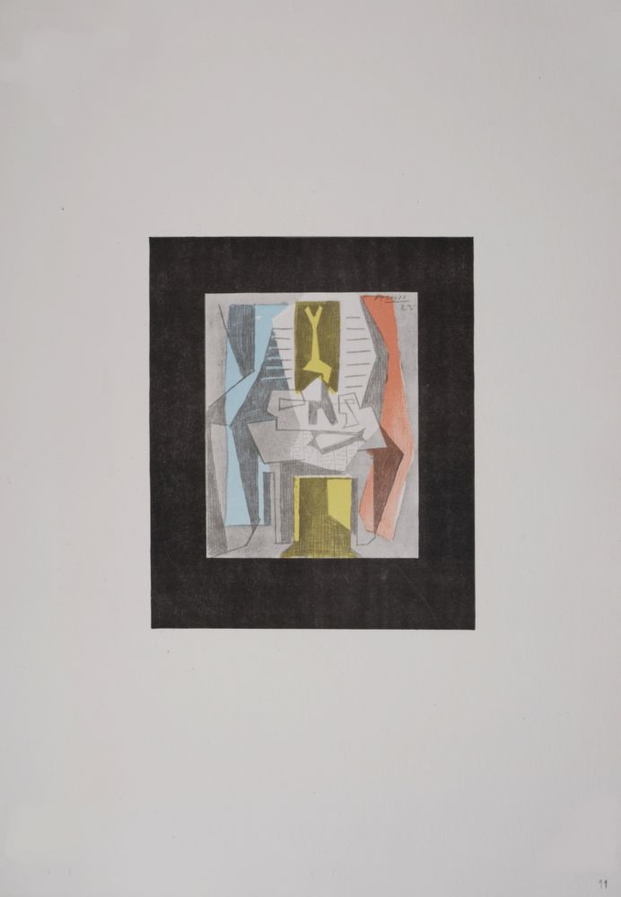 Lithograph Picasso (After) - Table devant une fenêtre, 1946