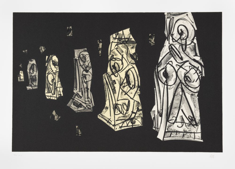 Lithograph Saura - Tagebücher Kafka 2