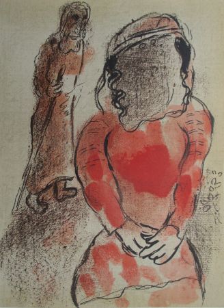 Lithograph Chagall - Tamar Belle fille de Juda/ Tamar daughter in law of Juda
