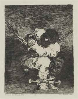 Etching Goya - Tan bárbara la seguridad como el delito (Little Prisoner)