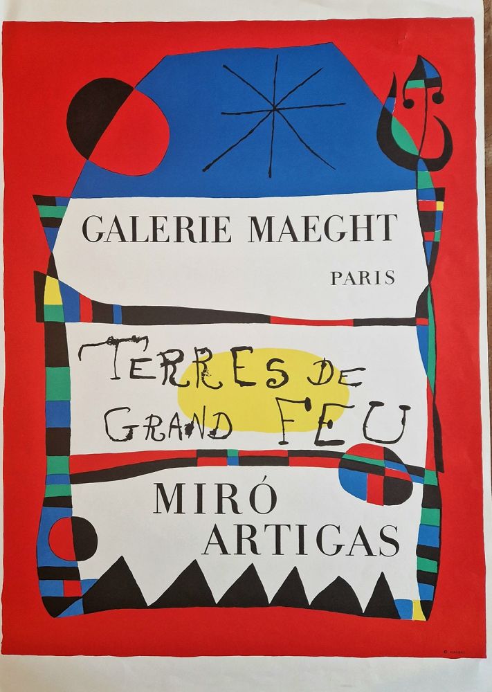 Poster Miró - Terres de grand feu