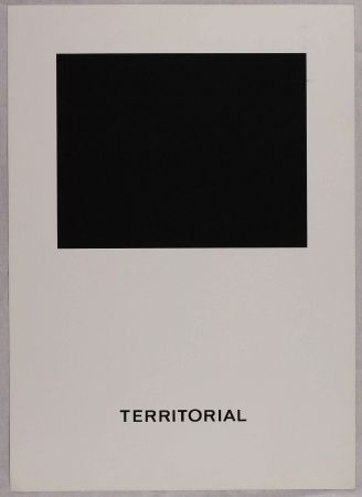 Screenprint Agnetti - Territorial from 'Spazio perduto e spazio costruito' portfolio, Plate B