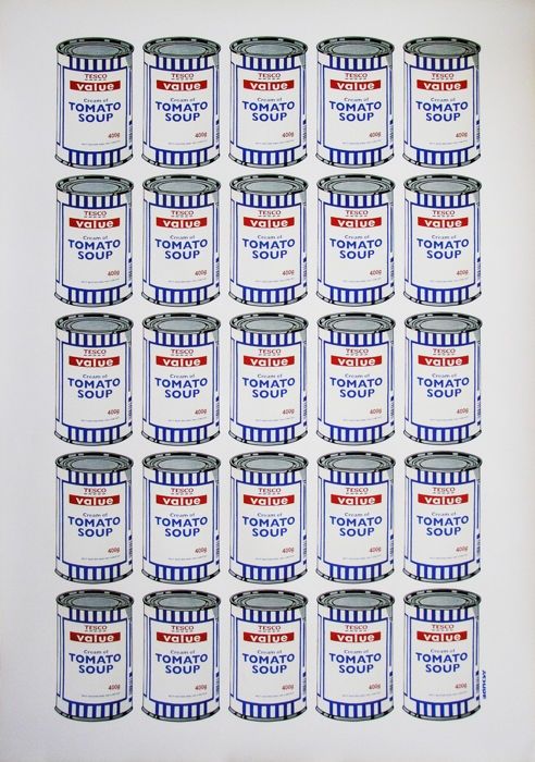 Lithograph Banksy - Tesco Soup Can