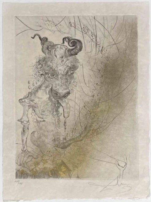 Drypoint Dali - Tete de Veau