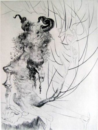 Etching Dali - Tete de Veau (Calf's Head)