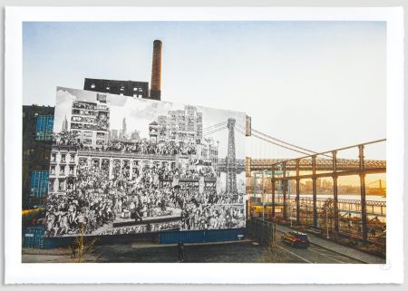 Lithograph Jr - The Chronicles of New York City, Domino Park, USA, 2020
