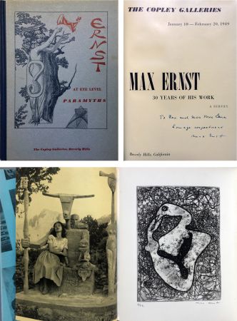 Engraving Ernst - The Copley Galleries. At Eye Level. Paramyths. Max Ernst, 30 years of his work.