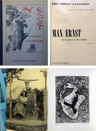 Illustrated Book Ernst - (The Copley Galleries) AT EYE LEVEL. Paramyths. Max Ernst, 30 years of his work (1949)