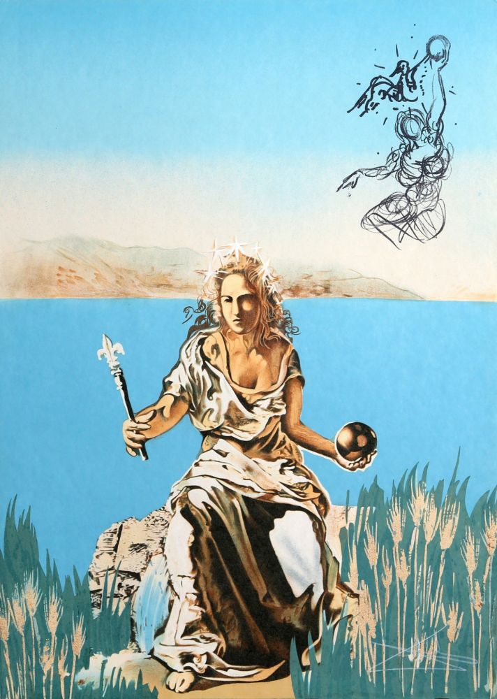 Lithograph Dali - The Coronation of Gala (The Empress)