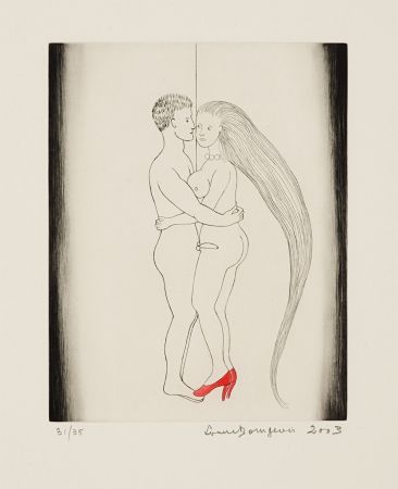 Etching And Aquatint Bourgeois - The Couple, from La Réparation