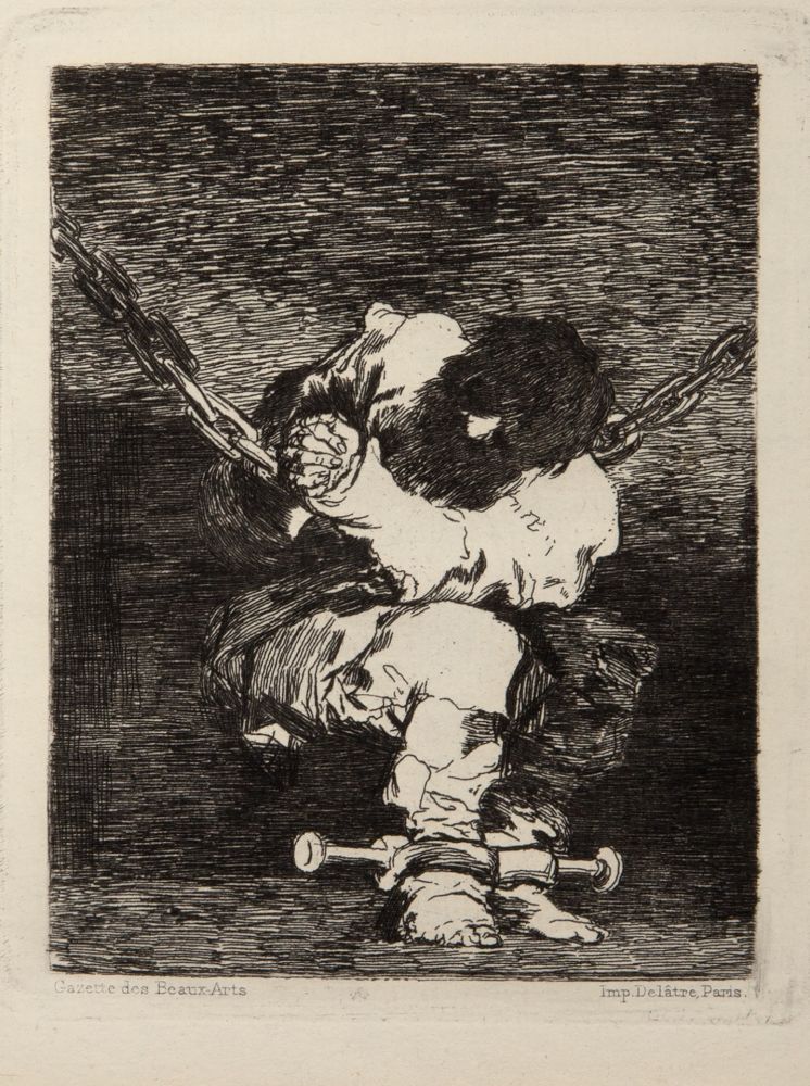 Etching Goya - The Custody is as Barbarous as The Crime