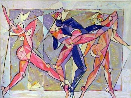 Lithograph Kahn - The Dance