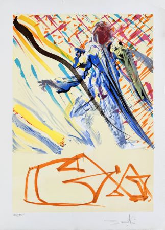 Lithograph Dali - The Divine Word