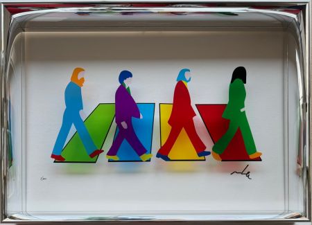 Screenprint Lodola - The Fab Four (Plexiglass)