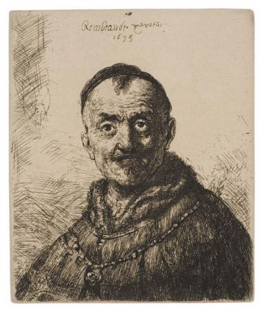 Etching Rembrandt - The First Oriental Head