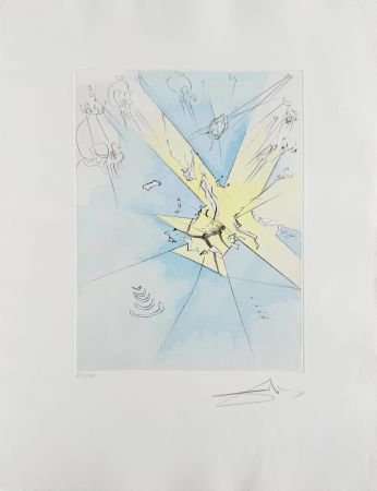 Engraving Dali - The Great Inquisitor Expels the Saviour