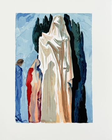 Woodcut Dali - The Inferno, Canto 10 - The Heretics