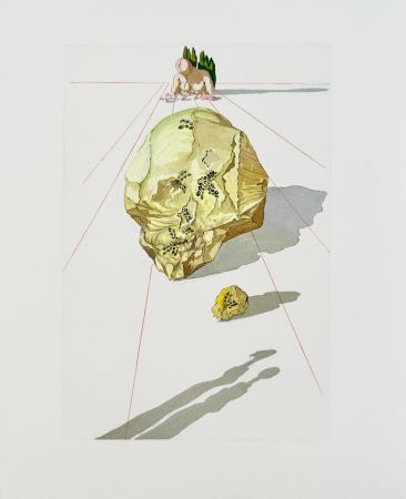 Woodcut Dali - The Inferno, Canto 23 - Le Supplice de hypocrites