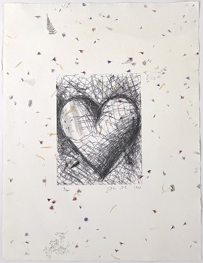 Etching Dine - The Jewish Heart