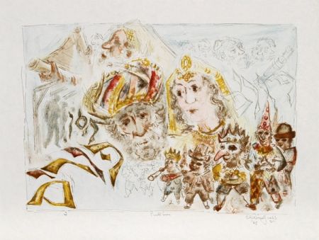 Lithograph Gross - The Jewish Holidays. A Suite of Eleven Original Lithographs by Chaim Gross